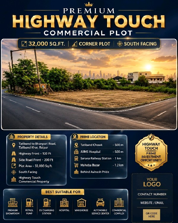 Commercial plot in tatibandh