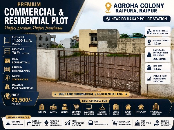 Raipura commercial and residential plot